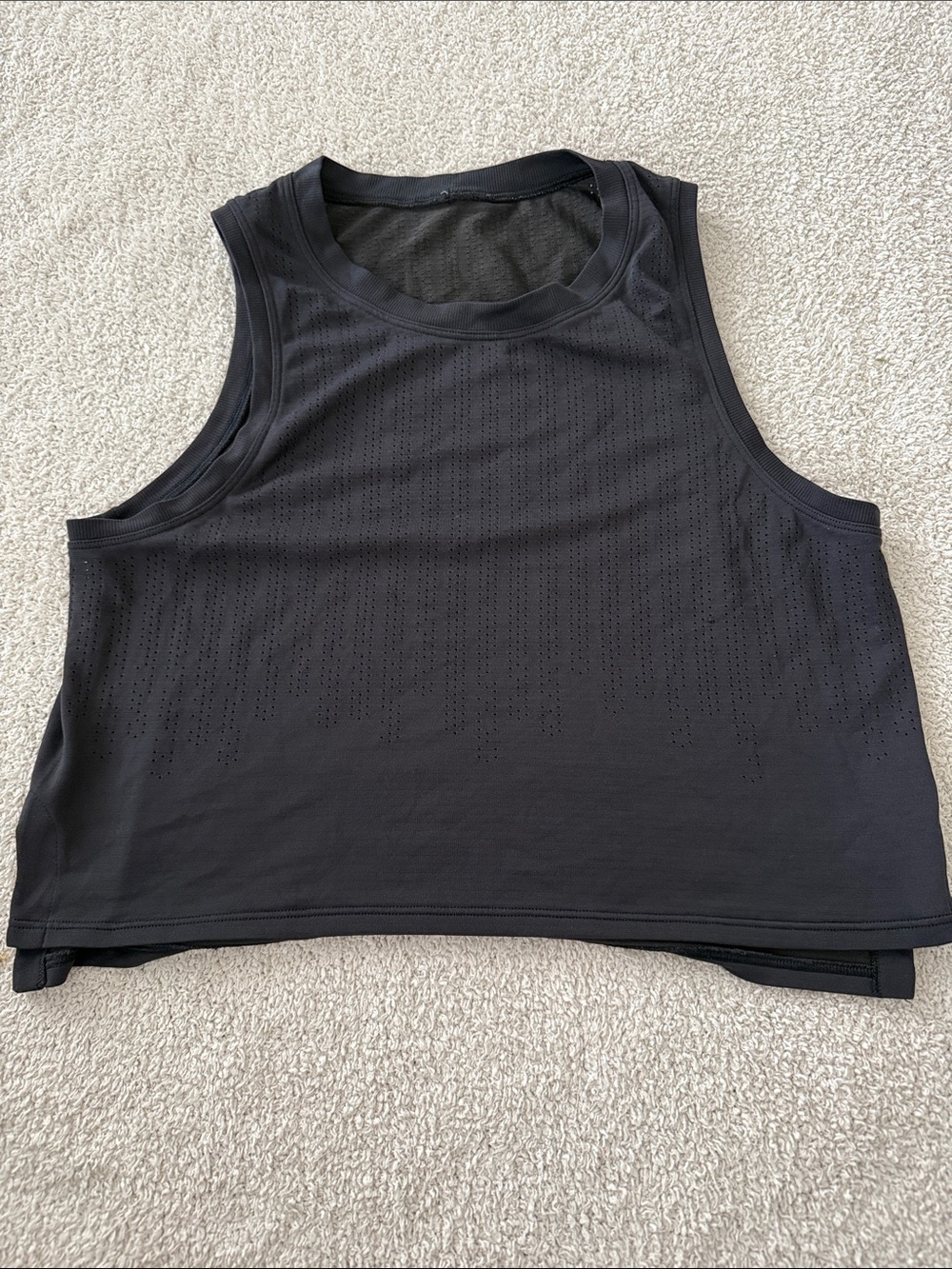 lululemon athletica Black Women's Perforated Workout Tank